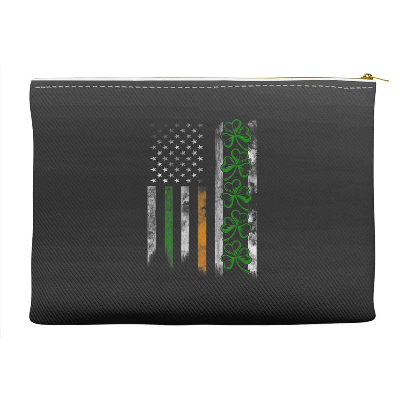 Irish American Ireland Flag Shamrock Accessory Pouches | Artistshot