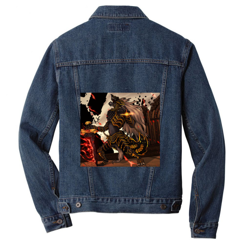 Blaidd Strive Burn Friend Men Denim Jacket by ErnestGallon | Artistshot