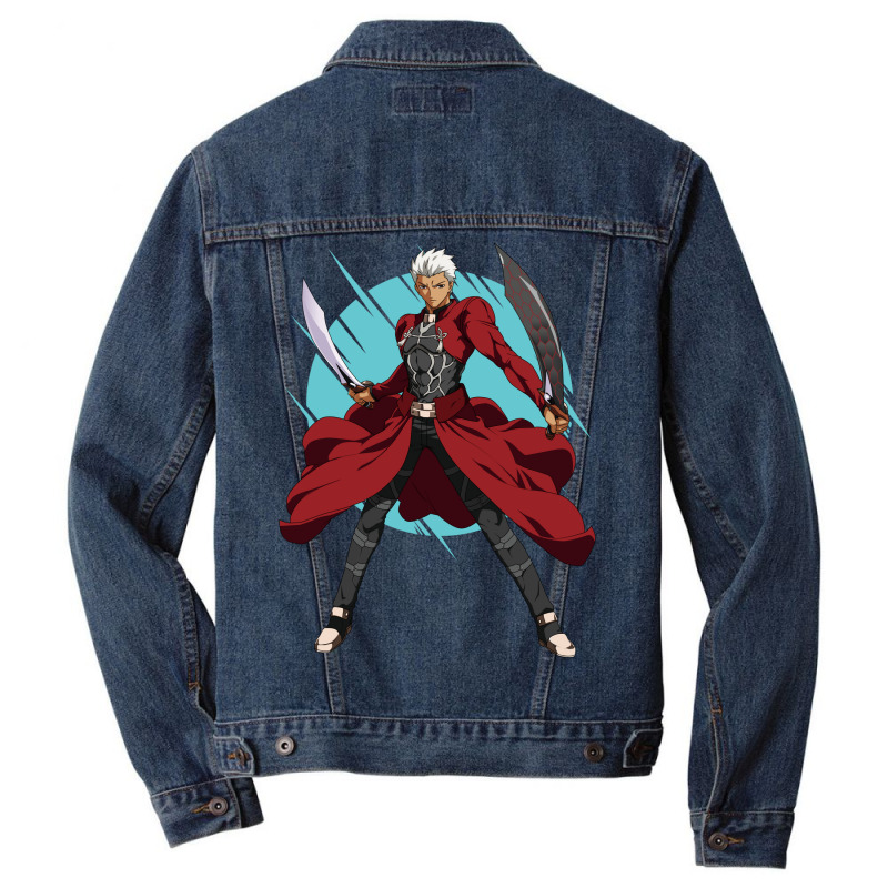 Fate Zero  - Archer Men Denim Jacket by Hala-Art | Artistshot