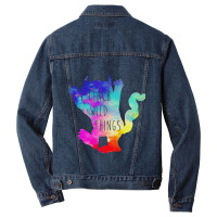 I Teach Wild Things Monster T Funny Halloween Gifts Men Denim Jacket | Artistshot