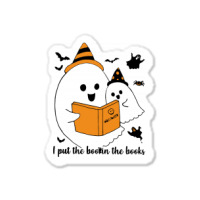 I Put The Boo In The Book Halloween Sticker | Artistshot