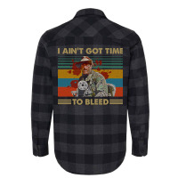 I Aint Got Time To Bleed Vintage Predator Lovers Movie Essential Flannel Shirt | Artistshot