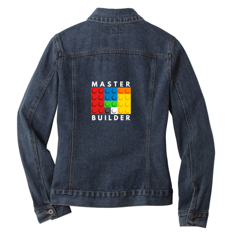 Master Builder 1 Ladies Denim Jacket by MeganCangelosi | Artistshot