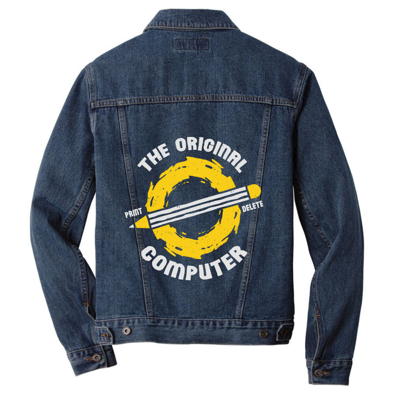 The Original Computer Tech Support Gift Men Denim Jacket | Artistshot