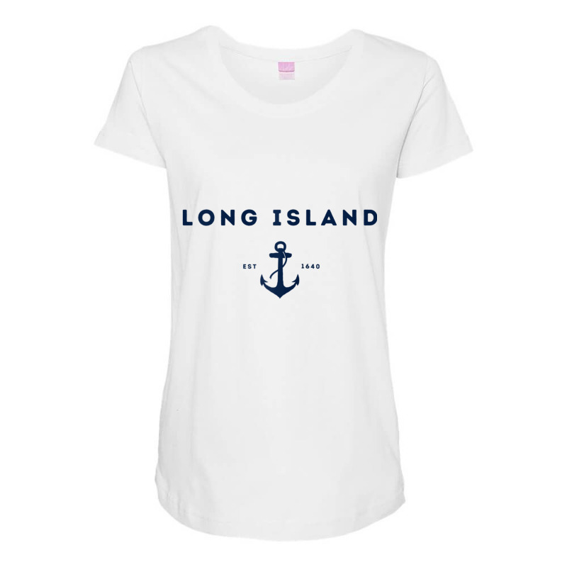 Long Island New York Est 1640 Raglan Baseball Tee Maternity Scoop Neck T-shirt by matheeishilo | Artistshot