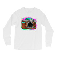 Tie Dye Gemstone Vintage Camera Long Sleeve Shirts | Artistshot