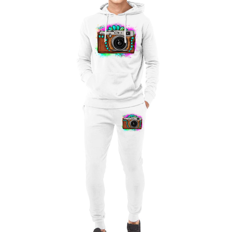 Tie Dye Gemstone Vintage Camera Hoodie & Jogger Set | Artistshot