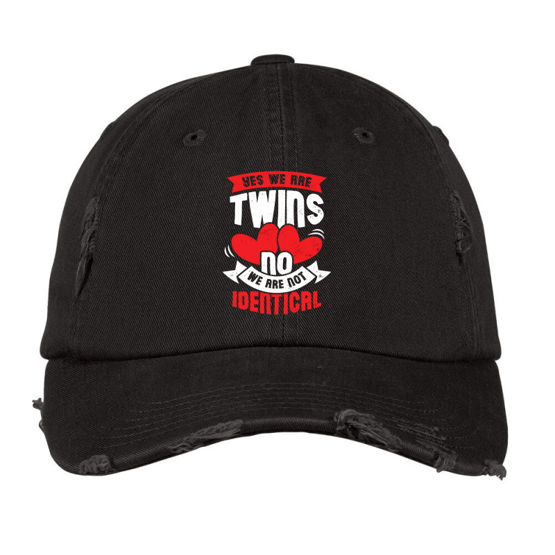 Yes We Are Twins No We Are Not Identical Vintage Cap | Artistshot