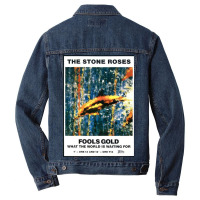 Folls Gold Stone Roses Men Denim Jacket | Artistshot