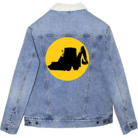 Jcb Unisex Sherpa-lined Denim Jacket | Artistshot