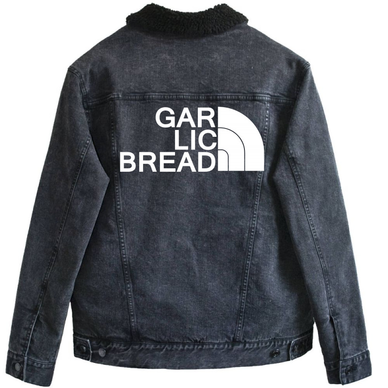 Gar Lic Bread White Unisex Sherpa-lined Denim Jacket | Artistshot