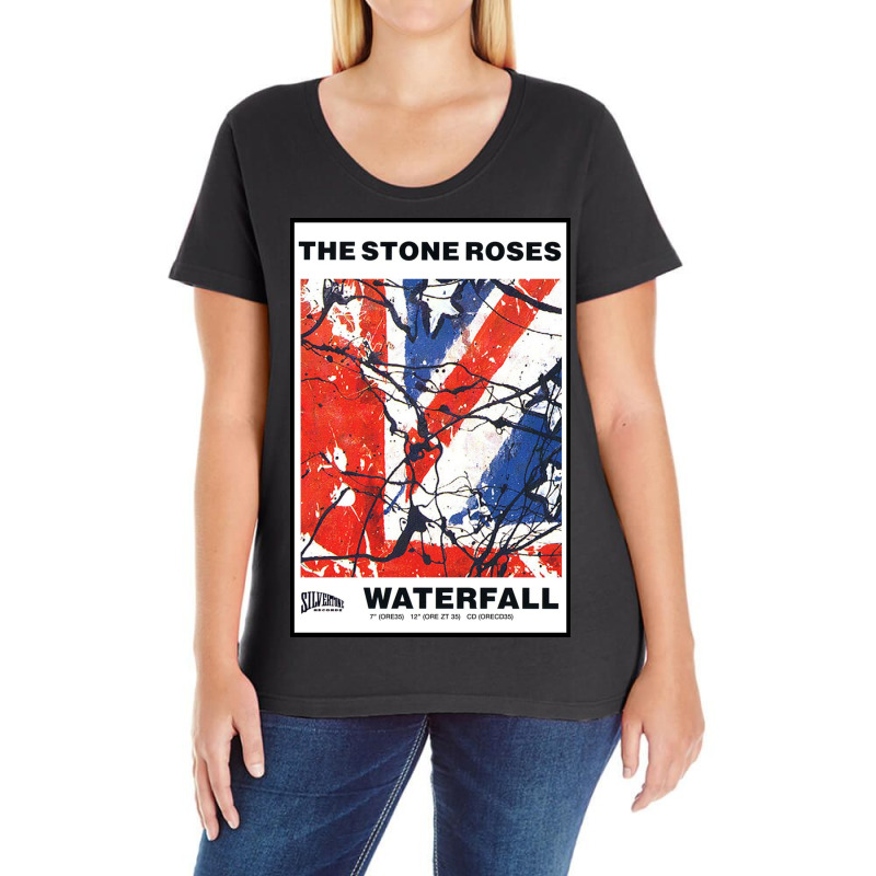 The Stone Roses 'waterfall' Ladies Curvy T-Shirt by chadjtay | Artistshot