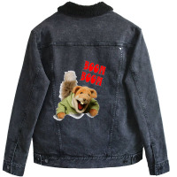 Boom Boom Basil Brush Unisex Sherpa-lined Denim Jacket | Artistshot