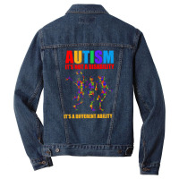 Autism It's Not A Disability It's A Different Ability Men Denim Jacket | Artistshot