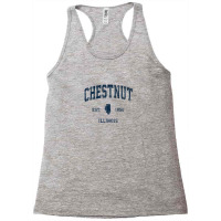 Chestnut Illinois Il Vintage Athletic Navy Sports Design Racerback Tank | Artistshot