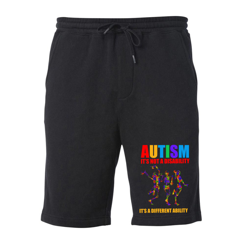 Autism It's Not A Disability It's A Different Ability Fleece Short by autlu2024 | Artistshot