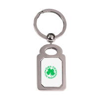 Dibs On The Redhead  St Patricks Day Silver Rectangle Keychain | Artistshot