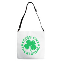 Dibs On The Redhead  St Patricks Day Adjustable Strap Totes | Artistshot