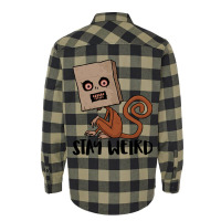 Stay Weird Sack Monkey Flannel Shirt | Artistshot