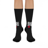 Urban Hell - White Crew Socks | Artistshot