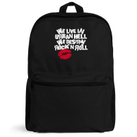 Urban Hell - White Backpack | Artistshot