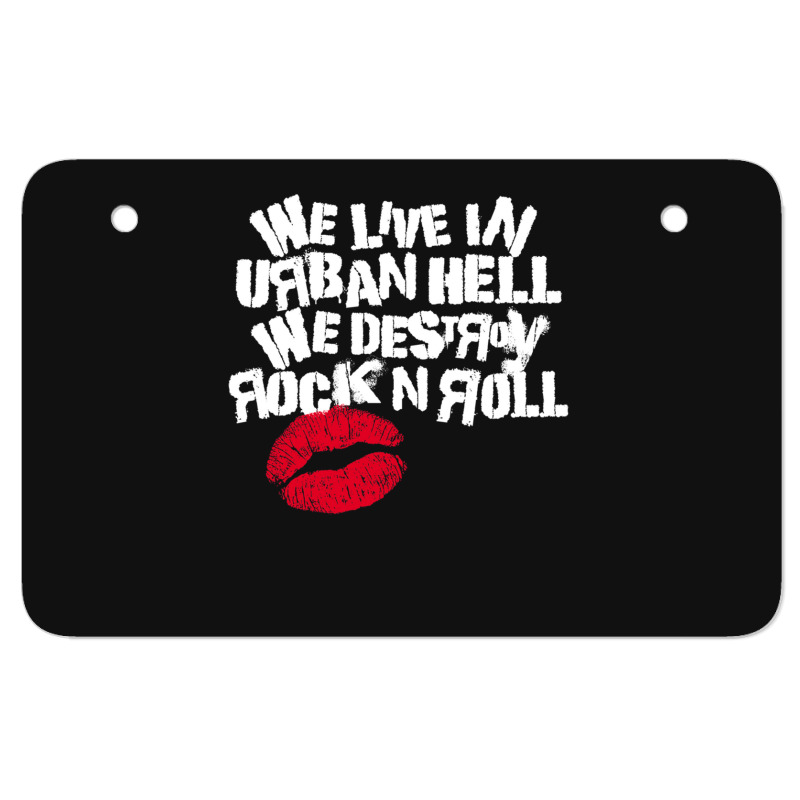 Urban Hell - White Atv License Plate | Artistshot