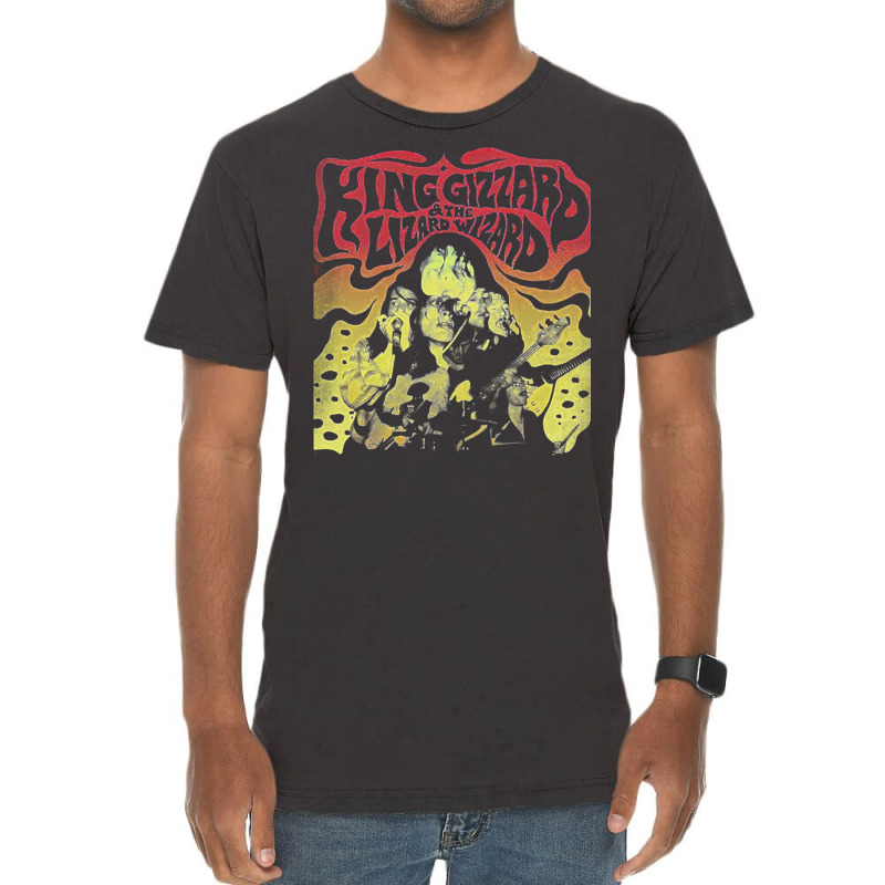 King Gizzard & The Lizard Wizard Vintage T-Shirt by vrabecgujanm | Artistshot