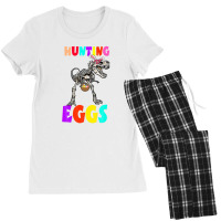 Hunting Egg Dinosaur Bone Bunny Ear Boy Kid Toddler Gift Women's Pajamas Set | Artistshot