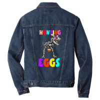 Hunting Egg Dinosaur Bone Bunny Ear Boy Kid Toddler Gift Men Denim Jacket | Artistshot