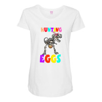 Hunting Egg Dinosaur Bone Bunny Ear Boy Kid Toddler Gift Maternity Scoop Neck T-shirt | Artistshot