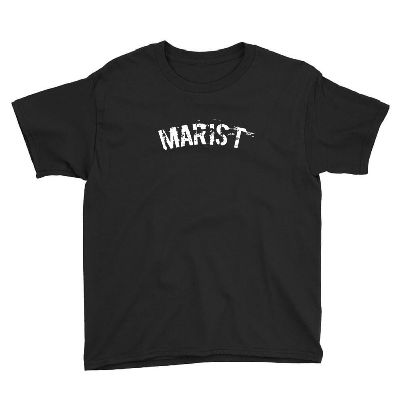 Marist Vintage Stencil University Alumni Arch Font Youth Tee by legatgzlezy | Artistshot