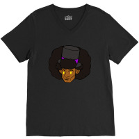 Edison Headshot Friend V-neck Tee | Artistshot