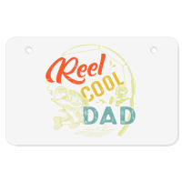 Mens Reel Cool Dad  Funny Valentine Fathers Day Christmas Atv License Plate | Artistshot