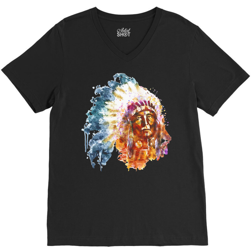 Native American Chief T  Shirt Native American Chief T  Shirt V-neck Tee | Artistshot