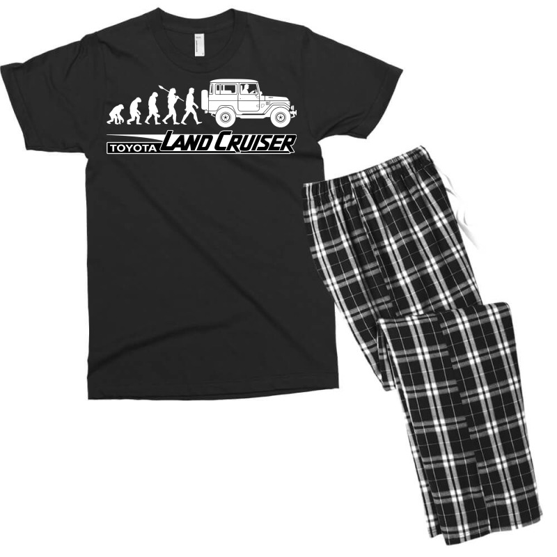 Fj40 Evolution Of Mankind (white) Men's T-shirt Pajama Set | Artistshot