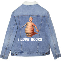 I Love Books Im The Globglogabgalab Unisex Sherpa-lined Denim Jacket | Artistshot