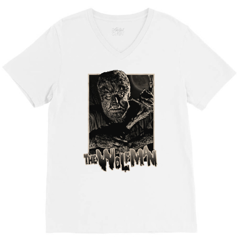 The Wolfman V-Neck Tee by appertkapojd | Artistshot