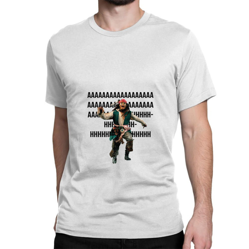 Jack Sparrow Running Away Classic T-shirt by aikhangawade | Artistshot