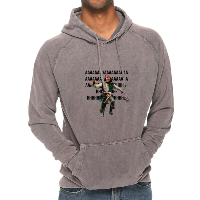 Jack Sparrow Running Away Vintage Hoodie by aikhangawade | Artistshot