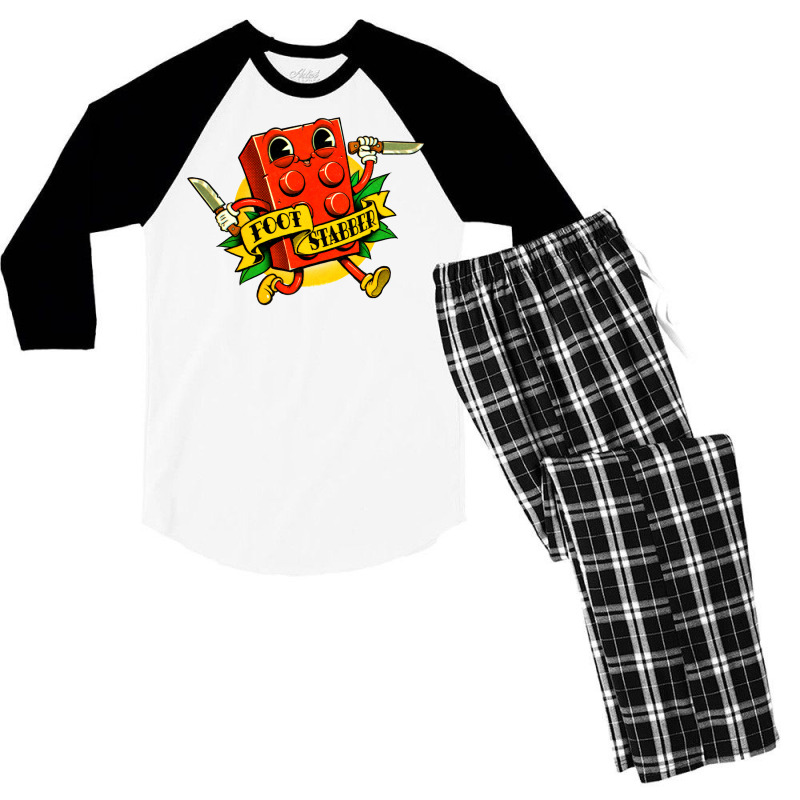 Foot Stabber Vintage Cartoon Men's 3/4 Sleeve Pajama Set | Artistshot