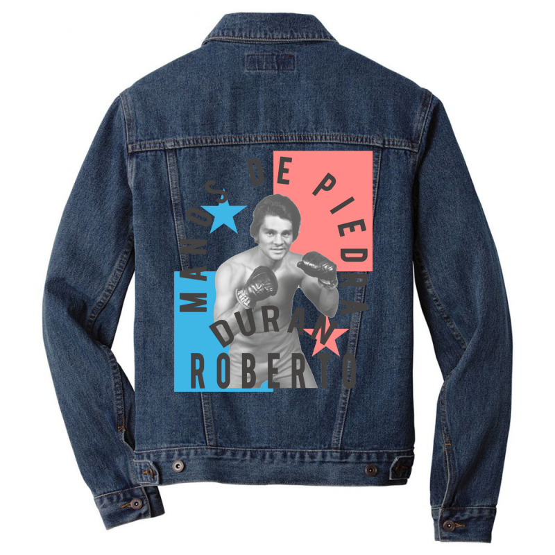 «manos De Piedra» Roberto Duran Men Denim Jacket | Artistshot