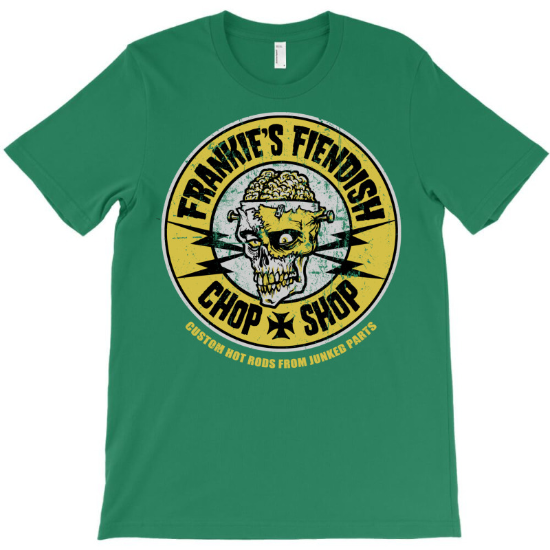 Frankie's Fiendish Chop Shop T-shirt | Artistshot