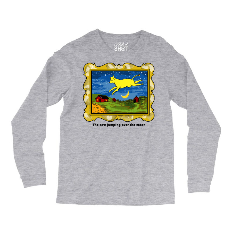 Goodnight Moon The Cow Jumping Over The Moon Long Sleeve Shirts | Artistshot