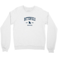 Butterfield Missouri Mo Vintage Athletic Navy Sports Design Crewneck Sweatshirt | Artistshot