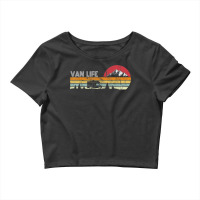 Van Life Vintage Retro 80s Style – Van Life Vandwelling Camper Van G Crop Top | Artistshot