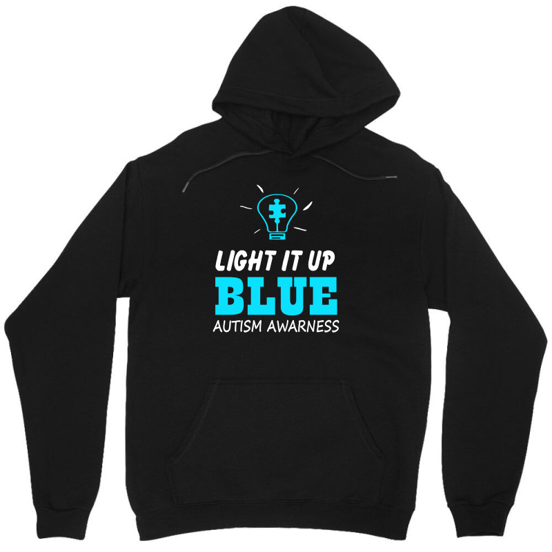 Light It Up Blue Autism Awareness Unisex Hoodie by MilaMaftah | Artistshot