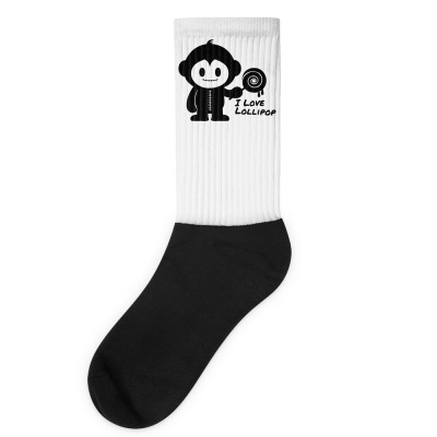 Monkeystein And Lollipop Socks Designed By Icang Waluyo