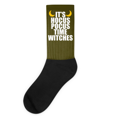 It's Hocus Pocus Time Witches Socks Designed By Icang Waluyo