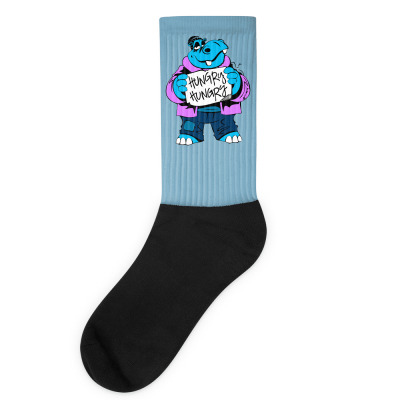 Hungry Hippo Socks Designed By Icang Waluyo