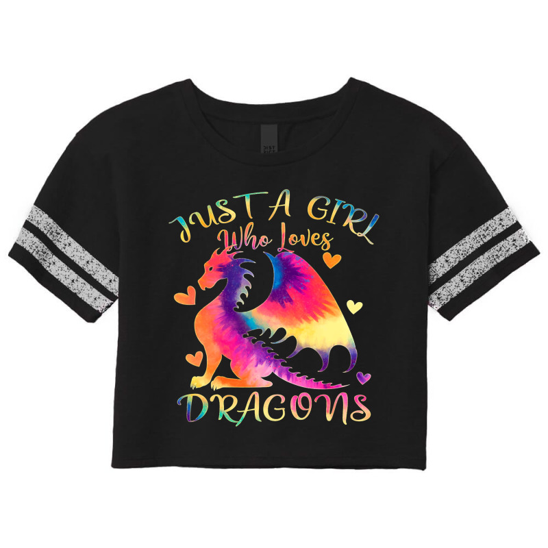 Just A Girl Who Loves Dragons Color Tie Dye Dragon Rainbow 5 Scorecard Crop Tee by DEBORAHBOURSSIQUOT | Artistshot